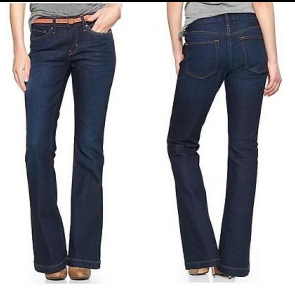 Gap long and lean flare jeans